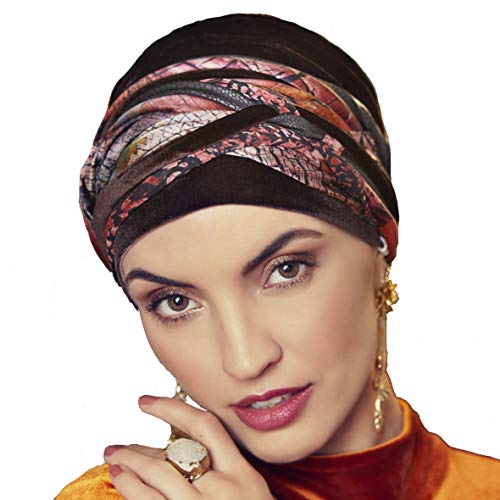 Christine Headwear Turban + Bandeau ScarlettHeadwear Bonnet Chimio (Taille Unique - Multicolore) Cover