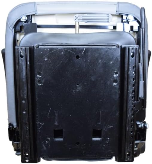Skid Steer Replacement Seat w/Suspension & Armrests; Compatible with Case 465, 1530, 1830, 1835, 1835B, 1835C, 1838, 1840, 1845, 1845B, 1845C, 1845S, SR130, SR150; OEM Style Gray; SU-201111DGLG-C2