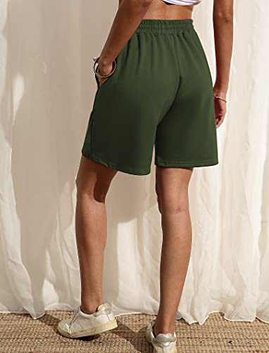 Image of Quenteen Women's Casual Summer Sweat Shorts Athletic Gym Shorts Loose Hiking Running Jogger Shorts with Pockets