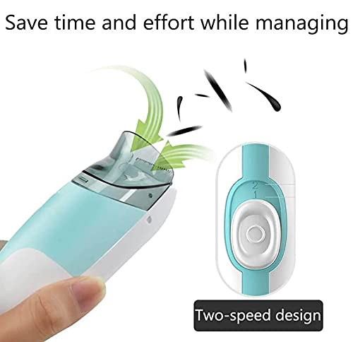 Electric Baby Hair Trimmer, Silent Kids Waterproof Hair Clippers, Baby Hair Clippers Automatic Suction Hair With 2 Guide Combs for Unisex, Multi