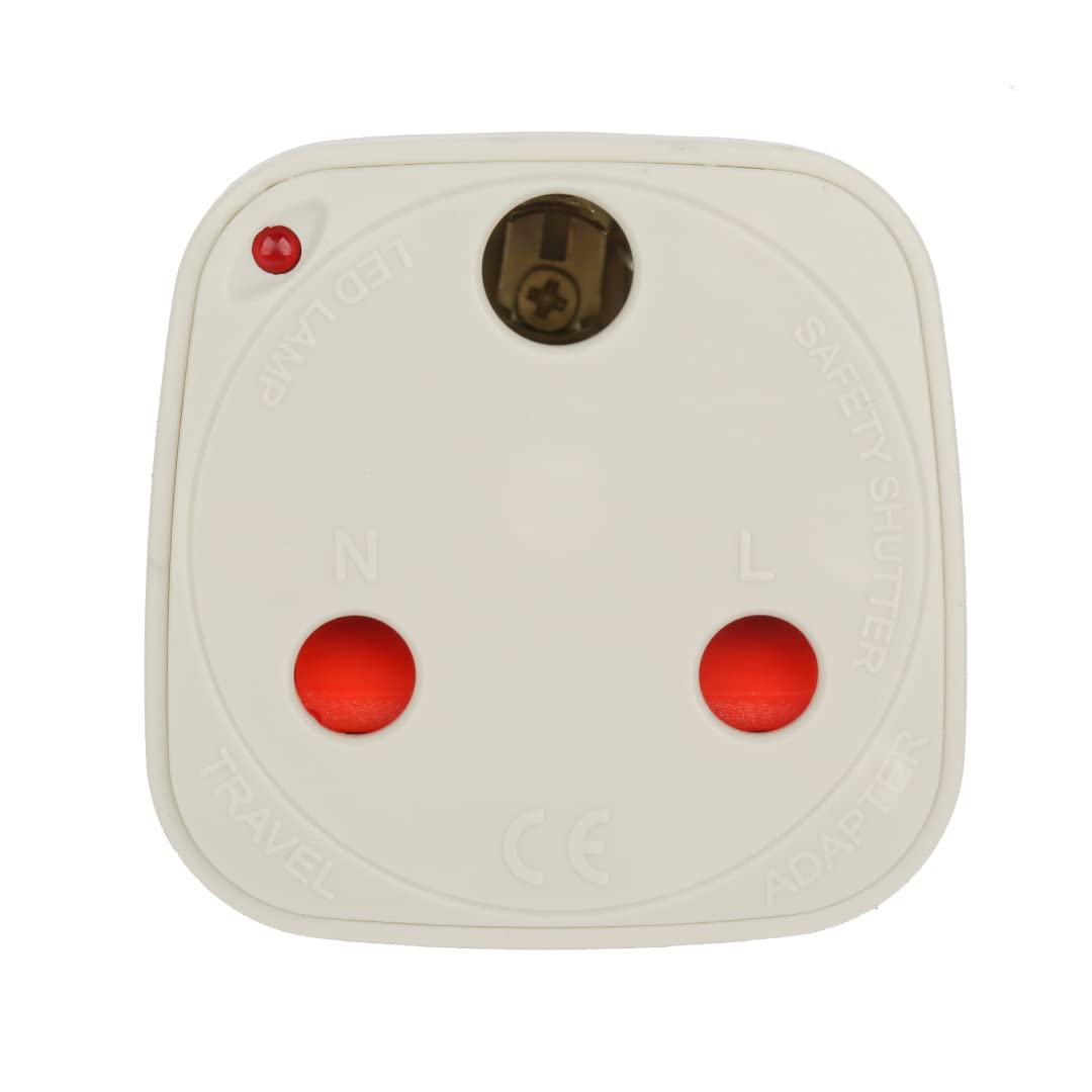 Terminator-HSD Travel Adaptor 13A to 15A X 3 Round Pin Socket with Power Indicator - TL 1315