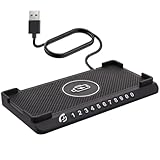Fonction plaque d'immatriculation intégrée : Ce chargeur induction voiture est équipé d'un emplacement pour afficher votre numéro de téléphone. Le set comprend six séries de chiffres adhésifs (de 0 à 9) pour une personnalisation facile et rapide. Cette fonction pratique vous permet de laisser votre numéro sur le tableau de bord en toute simplicité, sans avoir besoin d'une plaque supplémentaire.