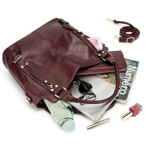 Image of Crossbody Bags for Women Large Hobo Purse Shoulder Handbag Wallet Set 2PCS | Soft PU Leather,Total 9 Pockets,Large Capacity,with a Spacious Functional Wallet,Detachable Shoulder Strap,Stylish Design