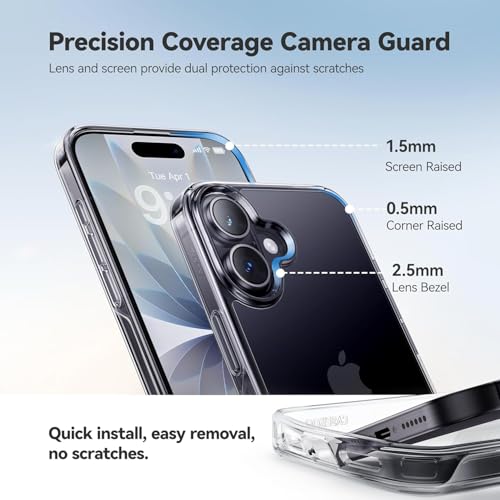 Image of REALCASE Stylish Silicone Back Cover Case for iPhone 17 | Scratch Resistant Protective Crystal Clear Transparent Shock Proof Bumper Back Cover Case for iPhone 17