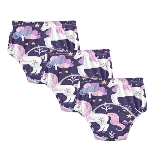 Coikll Cute Horses Toddler Training Underwear Waterproof Baby Pee Pants -2T
