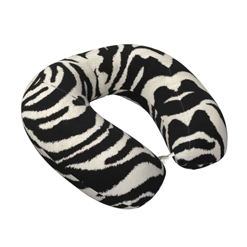 Almohada de cuello con diseño de cebra y soporte miniatura 2