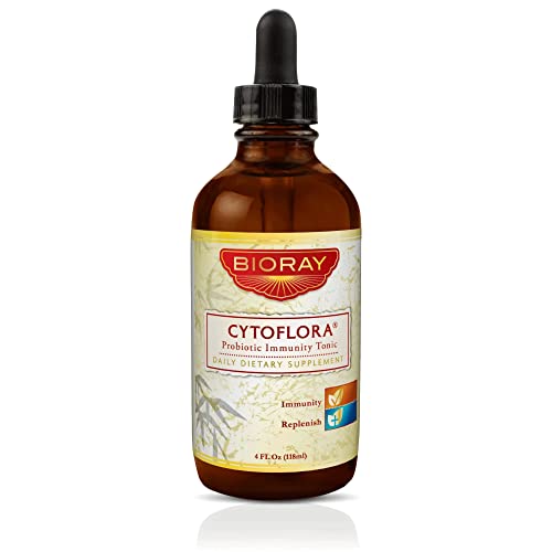 BIORAY Professional CytoFlora - 4 fl oz - Probiotic Immunity Tonic - Improves Bowel & Gut Function - Non-GMO, Vegetarian, Gluten Free