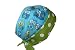 Surgical Scrub Hat Cap Pixie Blue White Green Owls Dots
