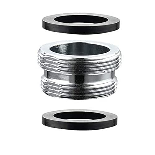 Adaptador de grifo macho a macho, conector de grifo Biveah de 22 mm a 24 mm para desviador de grifo y grifo de fregadero, KSB007