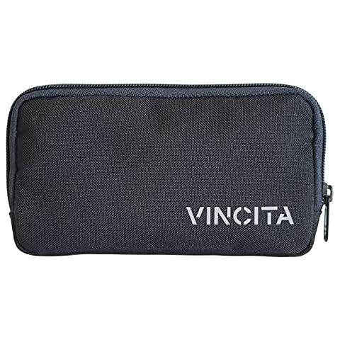 Vincita Essentials Case - Cycling Wallet Made from Tough 600D Polyester Water-Repellant Storage Pouch - Ideal Road Bike Cyclist to Store Spare Tubes, Tyre Levers, Keys, Cards and Phone Cover