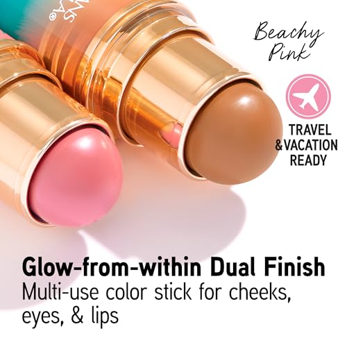 Image of Physicians Formula Butter Glow & Go Multiuse Stick, Ultra-Creamy Radiant Finish Formula with Murumuru Butter, Vegan & Cruelty-Free- Beachy Pink