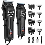 Hair Clippers for Men Professional, Cordless Clipper and Trimmer Set, Clippers for Hair Cutting Kit with Long Battery Life, Electric Hair Trimmer for Family Barber Kids Use