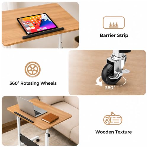 Image of Ant Esports Bravo LT500 Height Adjustable Standing Desk with Wheels, Mobile Walking Pad & Treadmill Desk, Tiltable Laptop Workstation, Sit Stand Computer Table for Home Office, Study & WFH, 60 x 40 cm