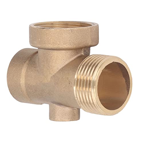 Haofy Divisor de Manguera de Agua de 4 Vías Conector Adaptador de Tubo G1in de Latón para Bomba Autocebante Doméstica Tanque de Presión G3/4 a Prueba de Fugas Salida de Agua G1in Instalación