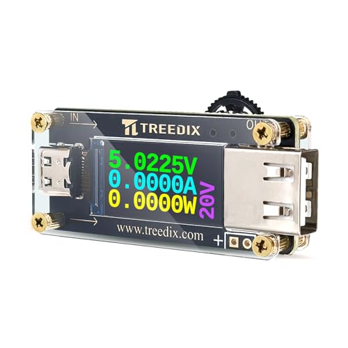 Treedix USB eX^[ USB Type C to Type A QC PD3.0 gK[W[ LCDXN[t Type-CXC^[tF[X 5V 9V 12V 15V 20V 5A dd dAPD2.0/PD3.0AQC