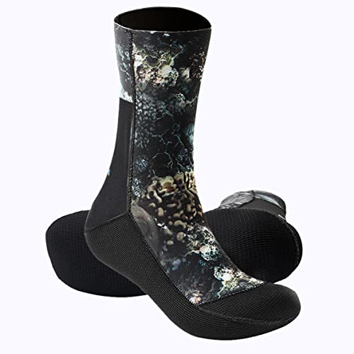 3mm/5mm Neopren Tauchen Socken,rutschfeste Strandstiefel Wetsuit Schuhe,Warme Schnorcheln Tauchen Surfhandschuhe für Erwachsene Cover