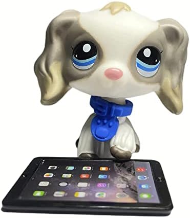 Pet Shop Toy LPS Grey Tips White Shorthair Cat Green Eyes #125 Action Figures Earrings and Hand Lamps LPS Accessories Kids Boys Girls Christmas New Years Gift