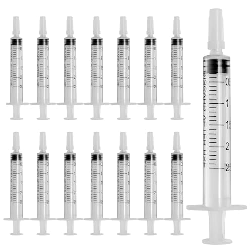 50 Stück Spritzen 2ml Spritze Einwegspritzen Ohne Nadel Kolostrum Spritze Dosierspritze Flüssigkeitsmaß Spritzen für wissenschaftliche Labore Gießen Nachfüllen Füttern von Haustieren
