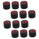 NOLITOY 12 Stück Teiliges Lagerwalzen aus Kunststoff und Gummi für Videorekorder Reparatur Wartung Verschleißfeste Andruckrolle mit Welle Langlebig und Zuverlässig für Magnetbandkontakt