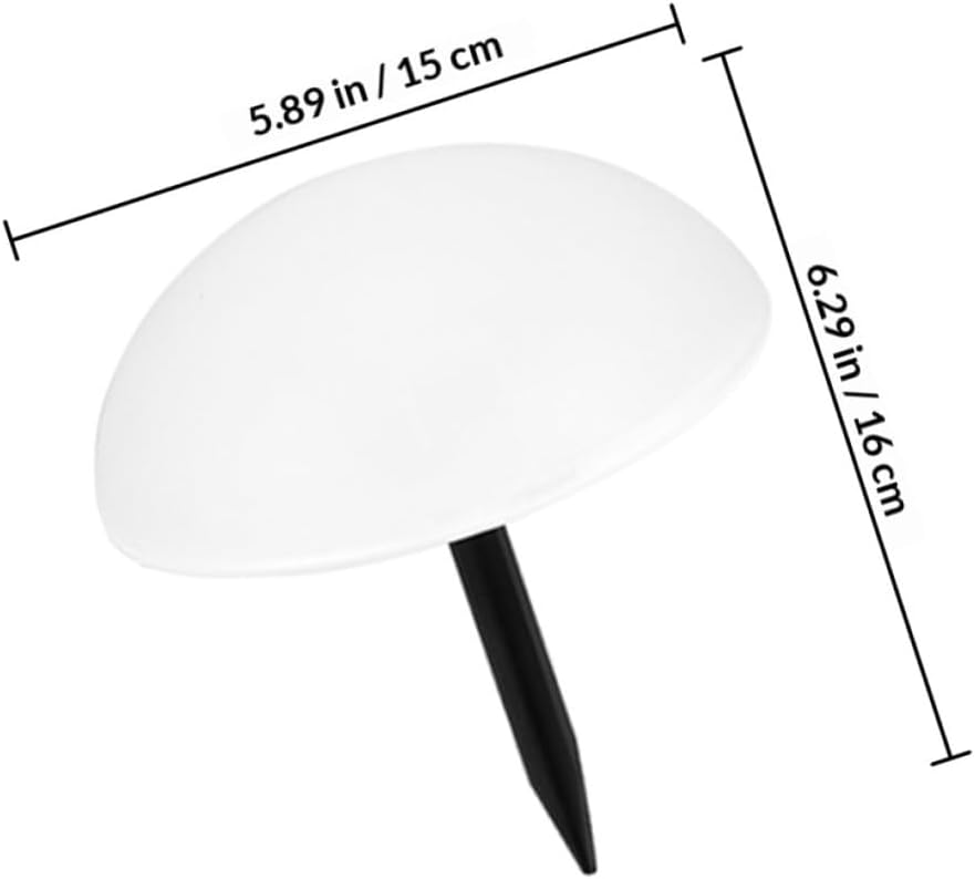 Solar Hemisphere Ground Lights Outdoor Landscape Solar Lawn Pathway Lamps Warm White Courtyard Yard Decor Set of 5 Solar-Powered In-ground Lights for Garden and Patio