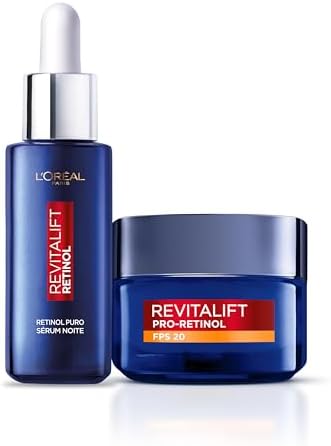 Kit L'Oréal Paris Sérum Retinol Revitalift + Creme Facial Revital...