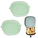 Air Fryer Silicone Pot Wiederverwendbar Luftfritteusen Silikonmatten, Heißluftfritteuse Korb Silikon Airfryer Zubehör zum Backofen,mikrowelle Kuchenbackform, Dampfgarer