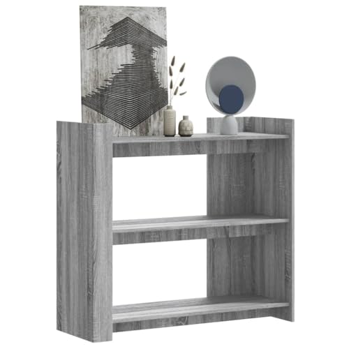 Mesa de pasillo estrecha gris Sonoma de 100 cm para salón 2