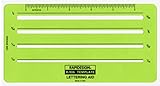 Rapidesign Lettering Aid Template, 1/16, 3/32, 1/8, 5/32 Inch Sizes, 1 Each (R926)