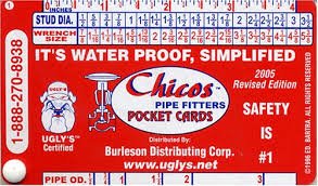 BBSCHICO'S PIPE FITTER'S POCKET CARDS