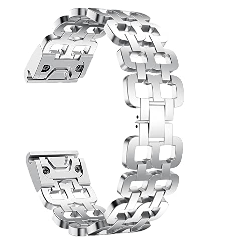 Bracelet Easyfit 26mm acier pour Garmin Fenix 6 Pro changement rapide sans outil