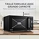 Toshiba Mikrowelle 900 W, 23 l, MW2-AG23P (BK) mit Grillfunktion 1050 W, 8 automatische Menüs, ECO-Funktion, Drehteller mit Positionsspeicher, Schwarz