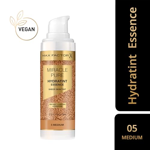 Max Factor Miracle Pure Hydratint Essence, feuchtigkeitsspendendes Make-up mit leichter Deckkraft, 71% wasserbasiert… – Ansicht 2