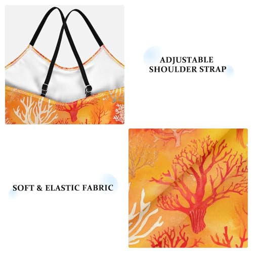 Girls One Piecing Swimsuit Coral Orange Kids Bathing Suits Swimming Suits3