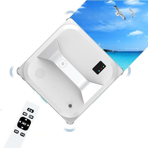 JIQHOHX Home Smart Planned Glass Electric Windows Cleaning Washer, Window Cleaner Robot, Smart Anti-Falling, One-Button Start + Remote Control + App Control, Window Cleaner