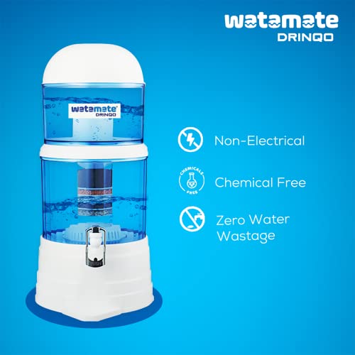 Image of Drinqo Gravity Water Filter 6-stage Purifier for Home with Super Mineralization (18 L)