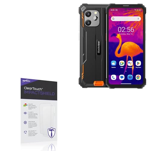 BoxWave Screen Protector Compatible With Blackview BV8900 - ClearTouch ImpactShield (2-Pack), Impenetrable Screen Protector Flexible Film