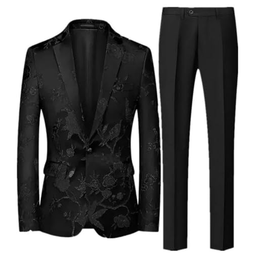 Men's Suit 2 Piece Set Wedding Formal Party Blazer and Trousers Slim Fit Suits2