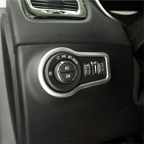 Interruptor de faro para Jeep Compass cubiertas decorativas con acabado interior elegante 4