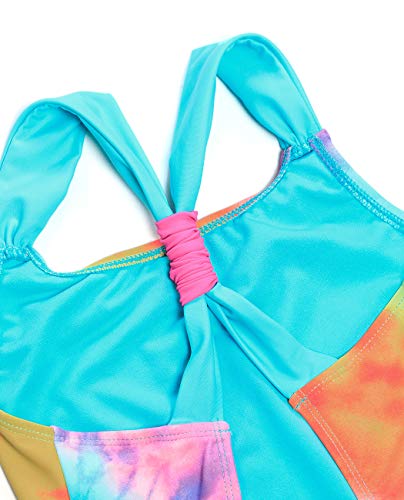 Girls One Piece Skirted Bathing Suits2