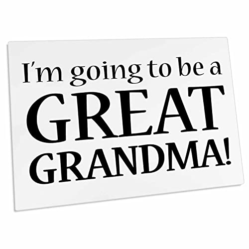 3dRose EvaDane - Im Going to Be A Great Grandma Black - Desk Pad