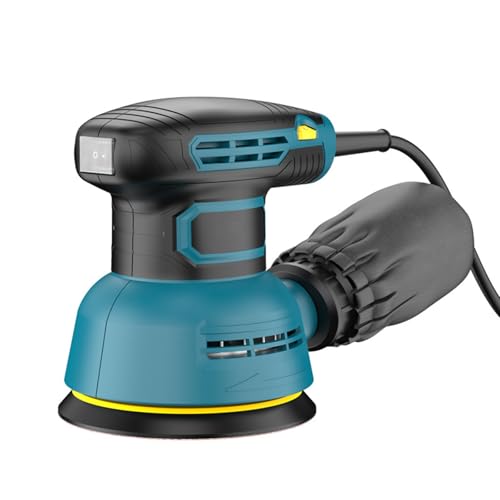 6 Velocidad 5 Pulgadas Lijadora Orbital Aleatoria Eléctrica Con Caja De Polvo Y Compatibilidad Disco Lijado Para Precisiones Pulido Trabajo Equipo Lijado Profesional Para Muebles