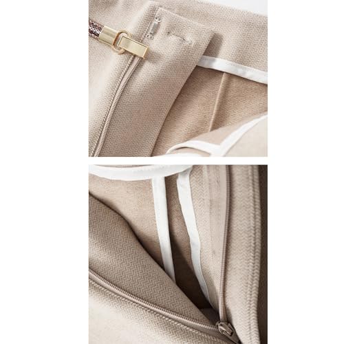 Straight Pants Casual Pants high-Waisted Loose Wide-Legged Pants Female Tweed4