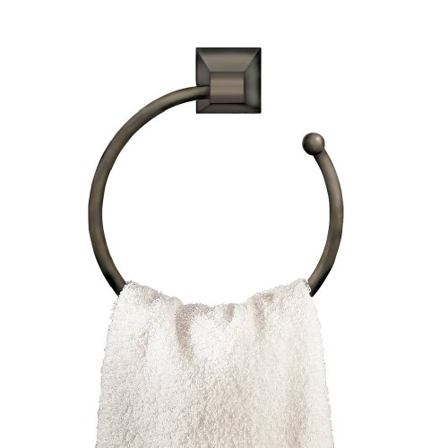 American Standard 2555.021.068 Town Square 7-Inch Diameter Towel Ring, Blackened Bronze