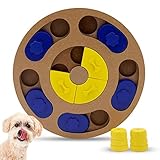 Pawfect Family® Denkspiel für Hunde und Katze, Hundespielzeug Puzzle Feeder, Interaktives Intelligenzspielzeug für langsames Fressen, Leckerli Spender und Strategiespiel Level 1 aus Holz