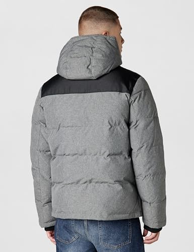 Image of DKNY Men's Mixed Media Quilted Puffer Jacket