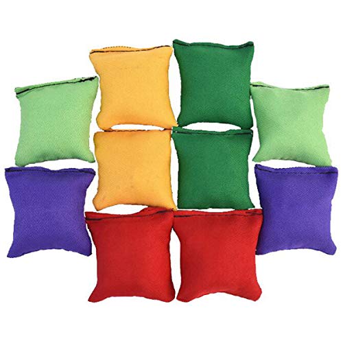 Halloluck 12 Pack 2Inch/5Cm Nylon Bean Bags Children Family Adults Outdoor Yard Games Bean Bag Toss Carnival Toy Bean Bag Toss Game #TOP4