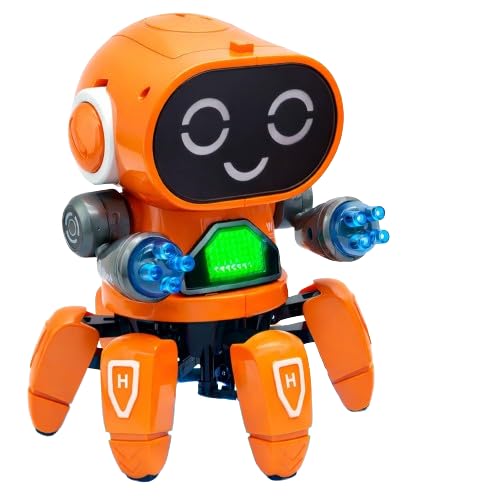 Robot Pioneer Dancing Toy | Interactive Electronic Robot for Kids | Musical Light Up Toy with Multi Directional Movement | Educational Gift for Toddlers Blue-image-34