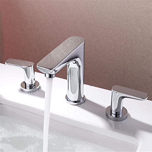 Robinet de cuisine haut de gamme or et chrome à double commande pour évier chic