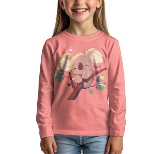 Image of Kids Long Sleeve Shirts for Girls 3-16 Year Old Cute Clothes for Teen Girls Casual Workout Tops