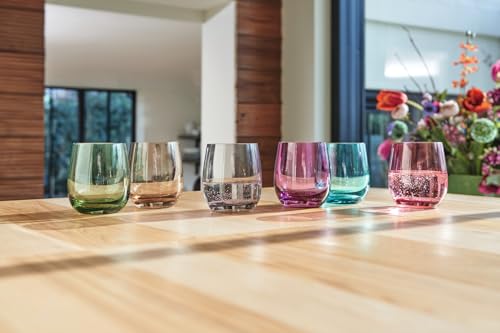 LEONARDO HOME Trinkgläser SORA (6er Set) • Bunte Wassergläser (360 ml) • 6 Farben • Spülmaschinenfest & Langlebig • Mehrfarbige Gläser für… – Ansicht 3